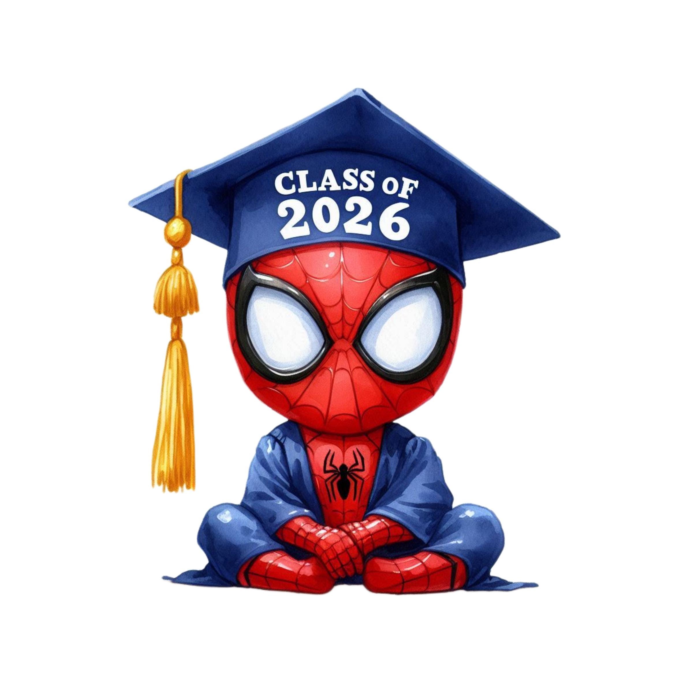 Spiderman Graduation PNG Image Clipart Images Graduation Cartoon 