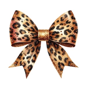 Kokette Bogen PNG, Leopardenmuster Bogen PNG, Gepard Bogen, Girly Mädchen Bogen Ästhetik, Trendige Kokette, Girlie, Weiche Mädchenbänder, TShirt Design Png
