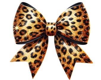 Coquette Bow PNG, Leopard Print Bow PNG, Cheetah Bow, Girly Girl Bow Aesthetic, Trendy Coquette, Girlie, Soft Girl Ribbons, Shirt Design Png