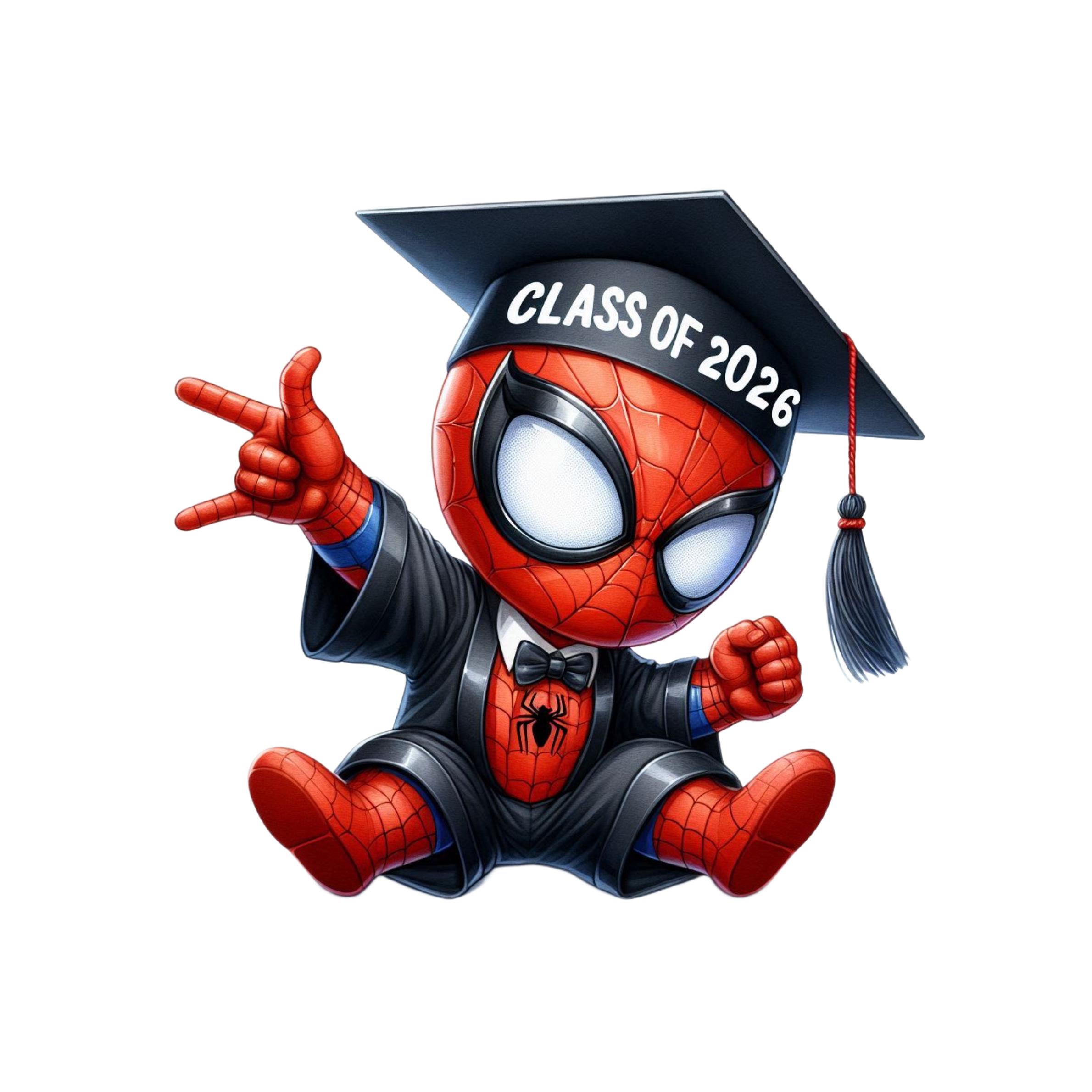 Spiderman Graduation PNG Image Clipart Images Graduation Cartoon 