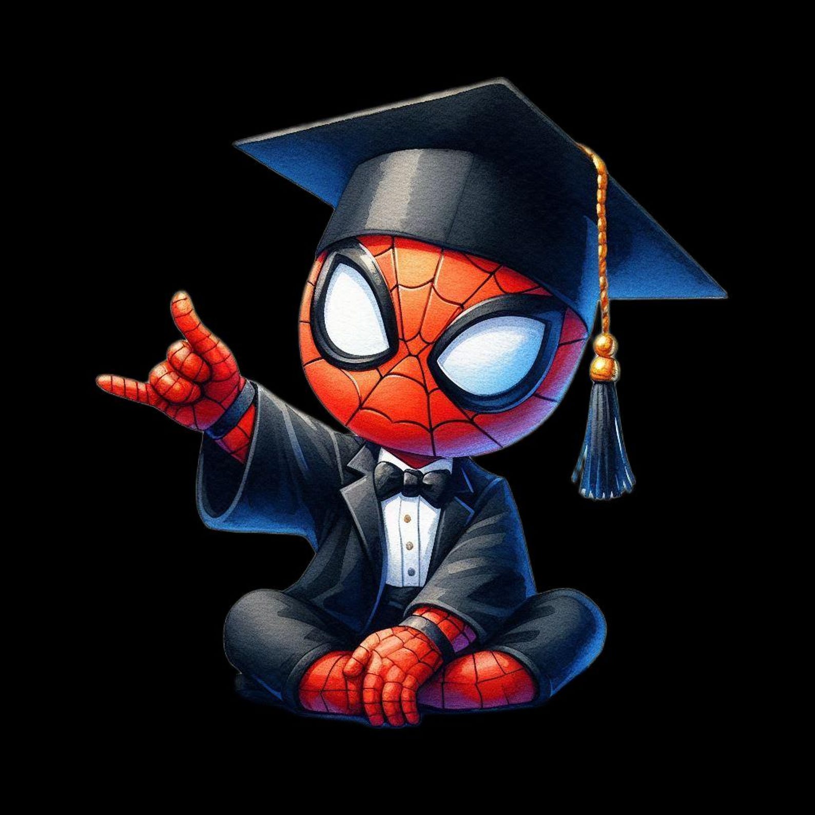 Spiderman Graduation Spiderman Graduation PNG Image, Clipart Images, Graduation Cartoon ...