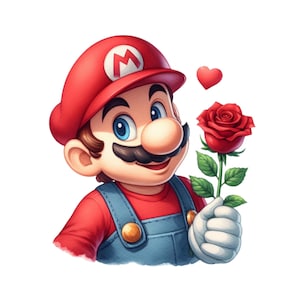 Super Mario Png, Mario Digital design PNG file for sublimation,High Resolution,Instant Digital PNG Download,Tshirt designs,