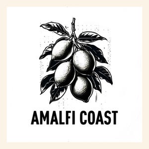 Amalfi Coast Italy Png, Sublimation Design, Lemon Png, Vacation Png, Retro Png, Limoncello Png, T-Shirt Design, Digital Download Png, DTF
