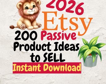 2026 Passive Product ideas, product ideas to sell, List of 200 products to sell High demand, eBook, digital download, Passive income guide