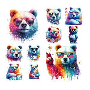 10 Coole PNG Sublimation Shirt Hoodie Designs Digital Download Geburtstag Clipart, Bunte Png transparenten Hintergrund, Clipart Bundle, Png