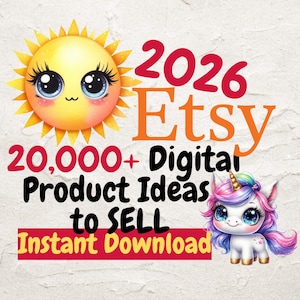 20000+ DIGITAL Products Ideas 2026, Etsy Digital Downloads, Passive Income, Create sell Today, Best Small Business Ideas, Etsy seller guide
