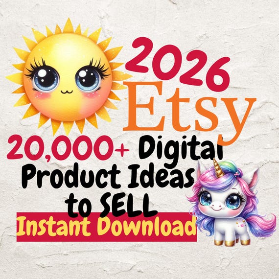 20000+ DIGITAL Products Ideas 2026, Etsy Digital Downloads, Passive Income, Create sell Today, Best Small Business Ideas, Etsy seller guide