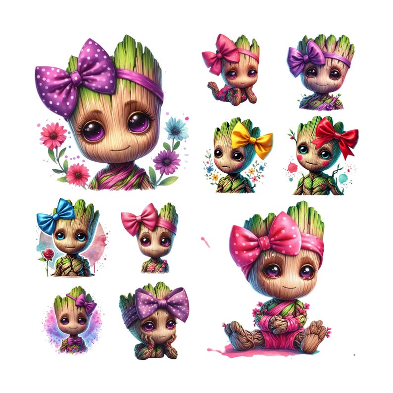 22 Gender Reveal Baby Groot Png Digital Images for Printing, T-shirts ...