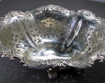 Offers Accepted! - Fine Alvin Sterling Silver Open Work / Pierced Bon Bon Dish
