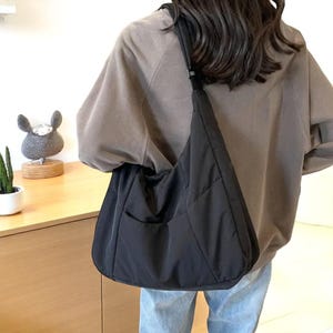 Y2K Weiches Tuch Schultertasche für Frauen - Trendige Große Crossbody Tragetasche, Lässiger Frühling 2025 Stil