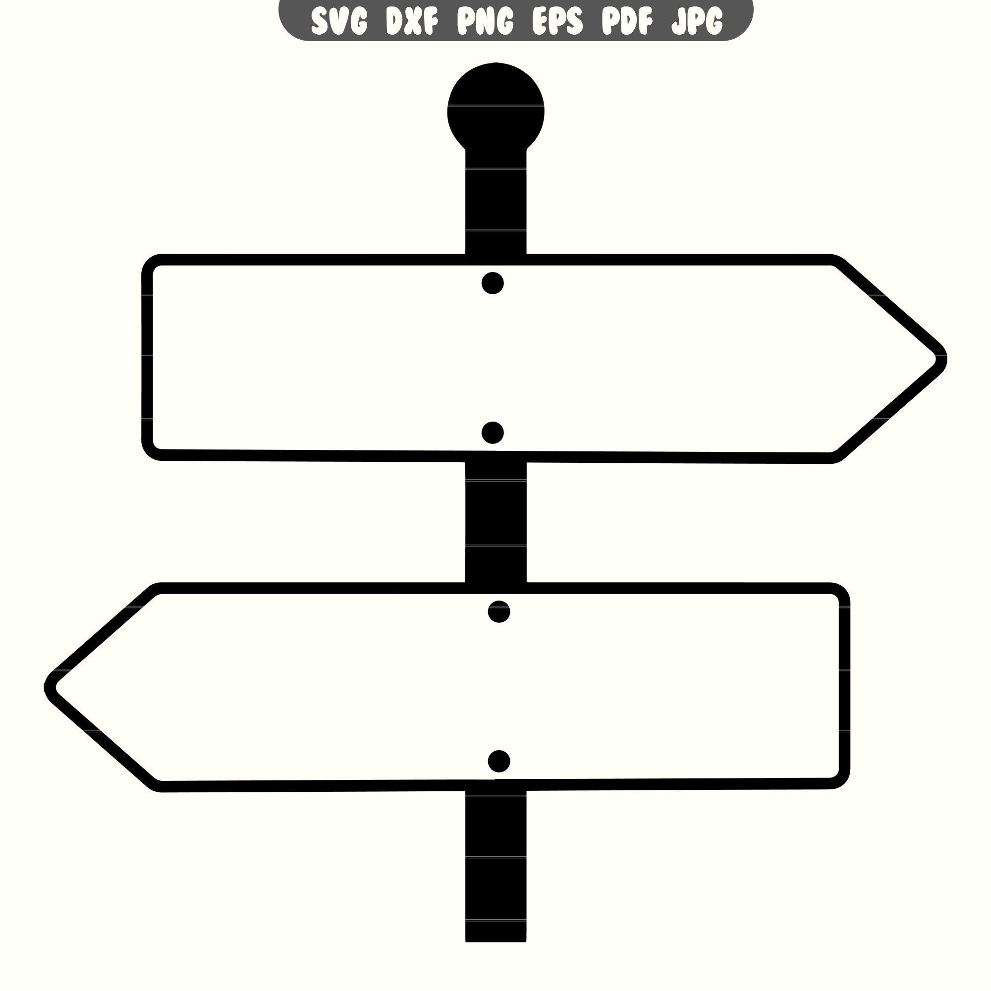Street Sign SVG, Street Sign DXF, Street Sign PNG, Street Sign Clipart