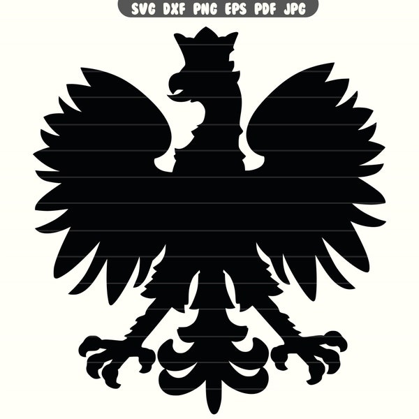 Polish Eagle SVG | Majestic DXF | National Emblem PNG - Instant Download for Patriotic Crafting