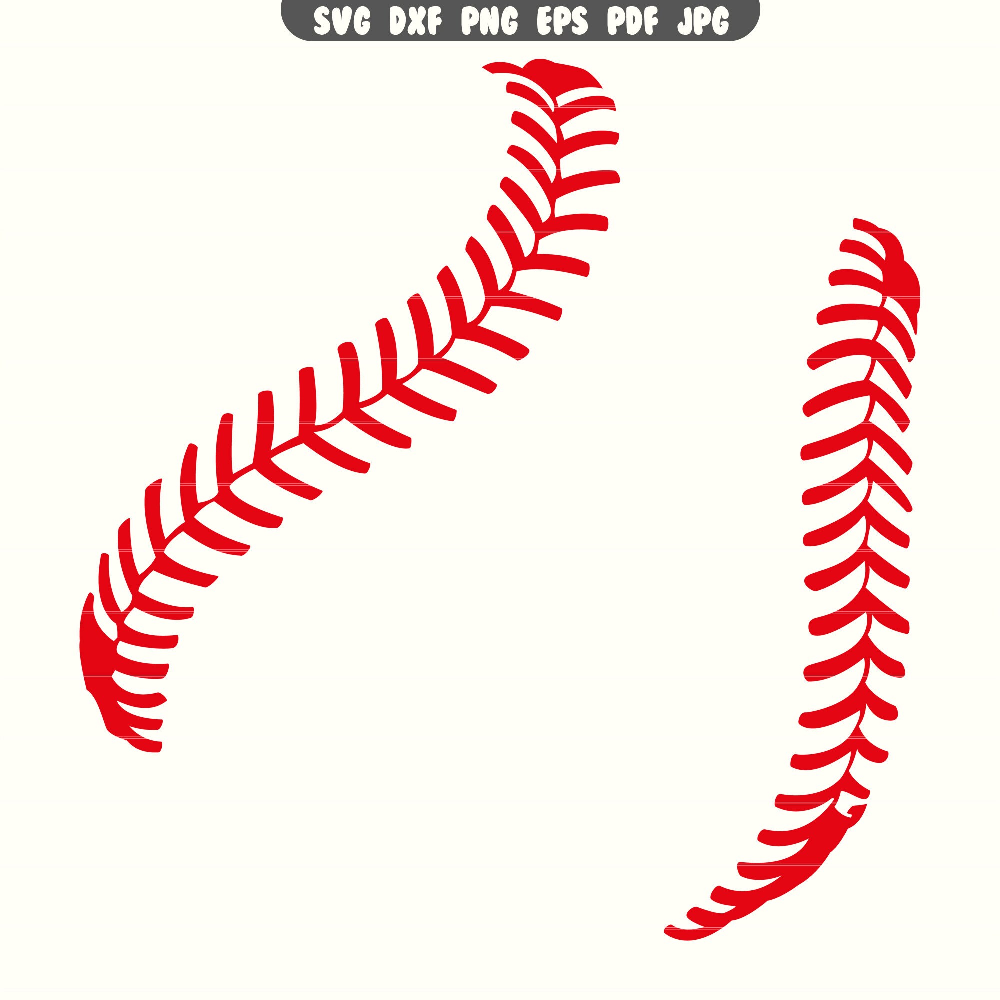 Baseball Stitch SVG, Baseball Stitch DXF, Baseball Stitch PNG, Baseball