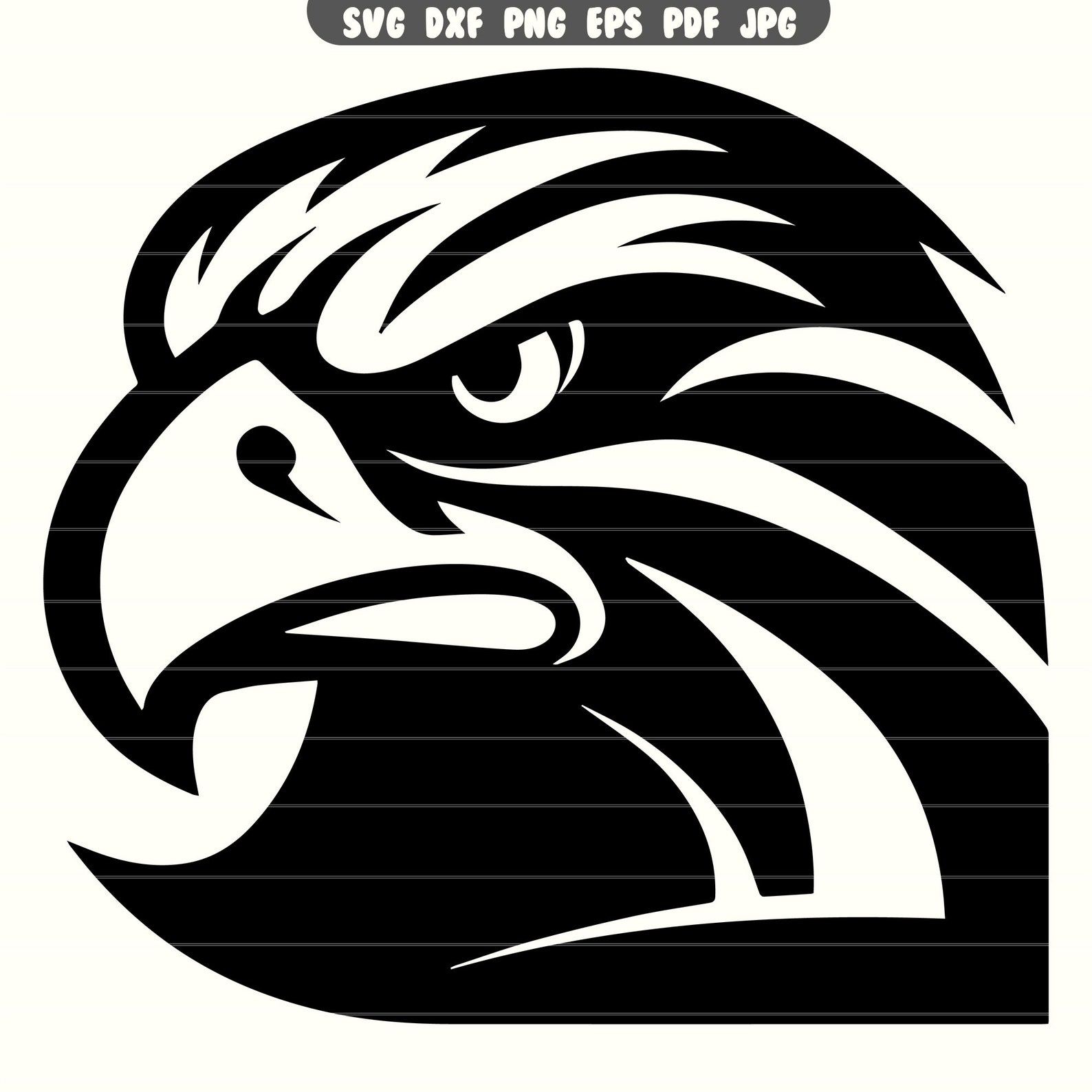 Hawk Head SVG, Hawk Svg, Hawk DXF, Hawk PNG, Hawk Clipart, Hawk Cut ...