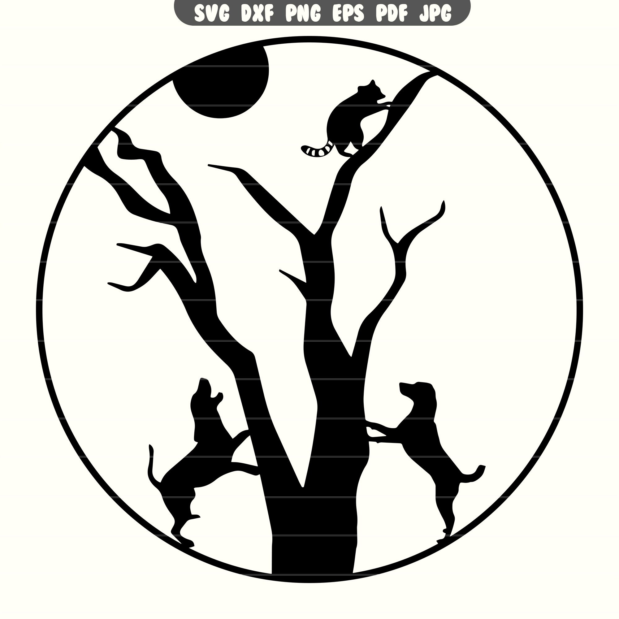 Raccoon Hunting SVG, Raccoon Hunting DXF, Raccoon Hunting PNG, Raccoon