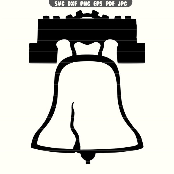 Liberty Bell SVG, Liberty Bell DXF, Liberty Bell PNG, Liberty Bell Clipart, Liberty Bell Cut File | Instant Download