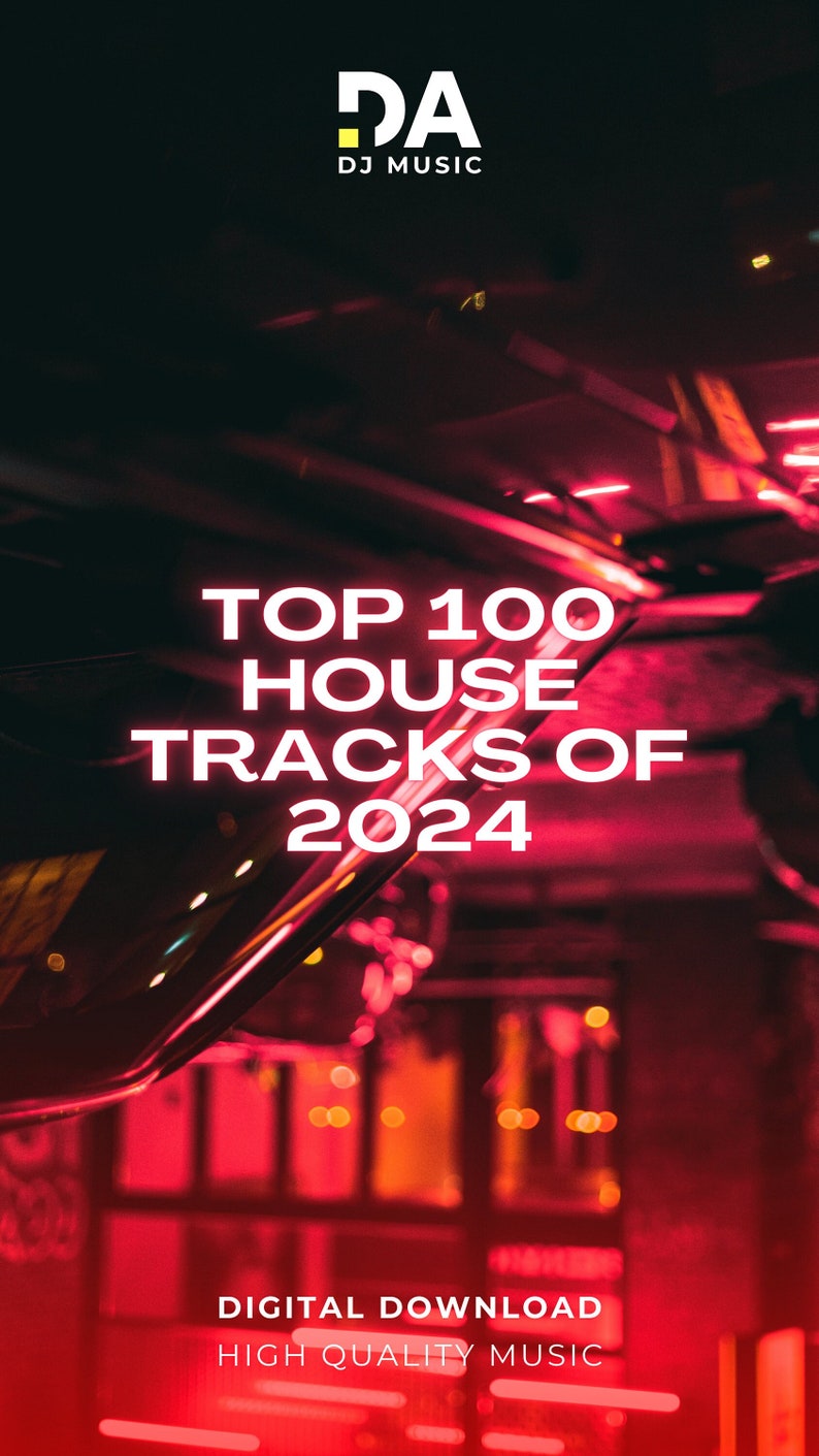 100 Top House Tracks of 2024 WAV/320kbps MP3 / dj music, dj tracks, dj mp3, dj gift, dj present, music usb image 1
