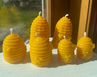 Beehive Candle Sampler|100% Pure Organic Beeswax Candles| Clean Burn |Cotton Wick| Non-Toxic| Eco-Friendly | Hand poured | Natural Purifier