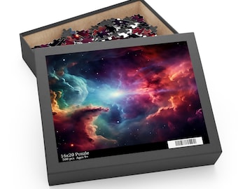 Colorful Space Nebula Jigsaw Puzzle (120, 252, 500-Piece)