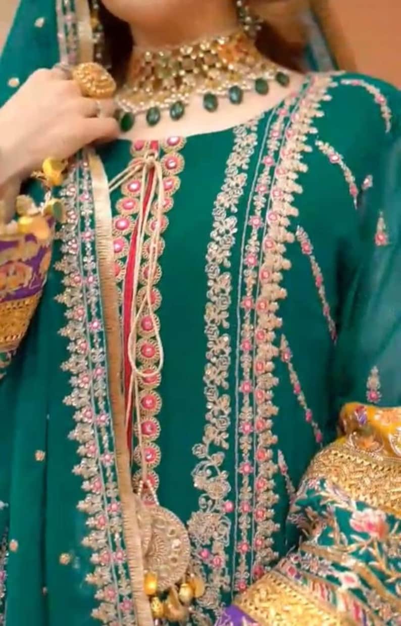 Karma Collection Luxury Pakistani Shalwar Kameez Etsy