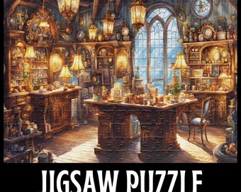 Vintage Workshop Jigsaw Puzzle, Antique Lovers Gift, Workshop Jigsaw Puzzle, Rustic Office Jigsaw Puzzle, 1000/520/250/110 Piece
