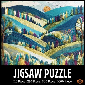 Blue Wool Tapestry Jigsaw Puzzle Crafters Textile Art Yarn Lovers Puzzle Gift
