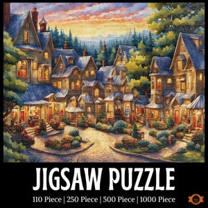 Bed And Breakfast Jigsaw Puzzle, Cozy Village Lovers Gift, Serene Jigsaw Puzzle, Charming Puzzle, Peaceful Puzzle, 1000/500/250/100 Piece