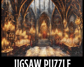 Medieval Castle Jigsaw Puzzle, Ancient Castle Puzzle Gift, Historical Jigsaw Puzzle, Medieval Art Puzzle