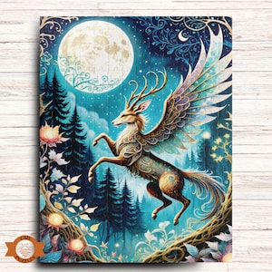 Fantasy Animal Puzzle, Mythological Puzzle, Ethereal Puzzle, Imagination Puzzle, Fantasy Creature Puzzle Gift, 1000/500/250/100 Piece
