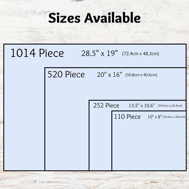 4 sizes available. Check description for dimensions.