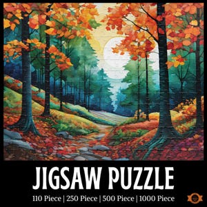 Natures Palette Jigsaw Puzzle, Autumn Landscape Puzzle, Nature Lovers Puzzle Gift, Artistic Fall Puzzle, Original Artwork