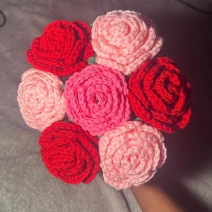 Crochet Rose Bouquet