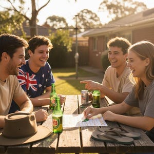 Jeux d'argot australiens – Jeu de société imprimable | Téléchargement instantané | Jeu Origine | Carrés Straya