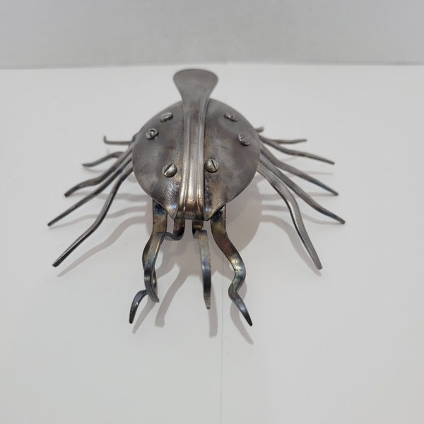 Metal Art, Spoon And Fork Art, Recycled Metal Art, Spoon And Fork Sculptures, Metal Sculpture Art, Crazy Metal Art