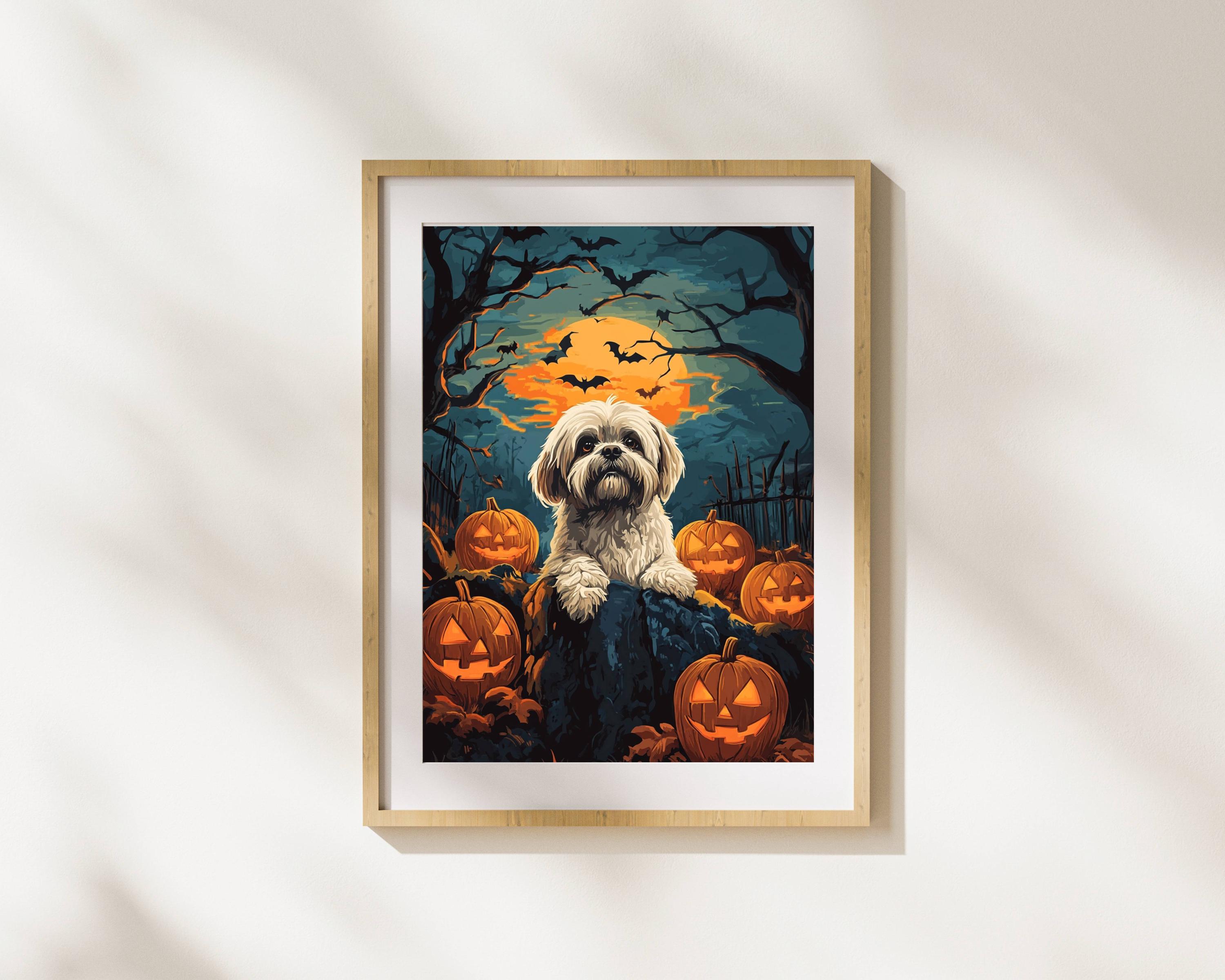 Shih Tzu Dog Wall Art Digital File Download, Shih Tzu Dog Wall Print ...
