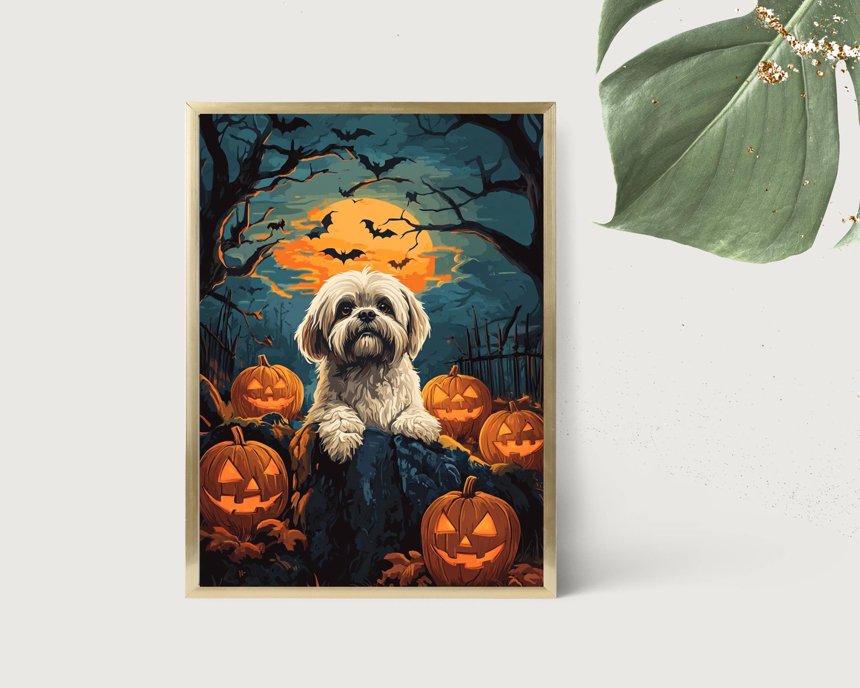 Shih Tzu Dog Wall Art Digital File Download, Shih Tzu Dog Wall Print ...