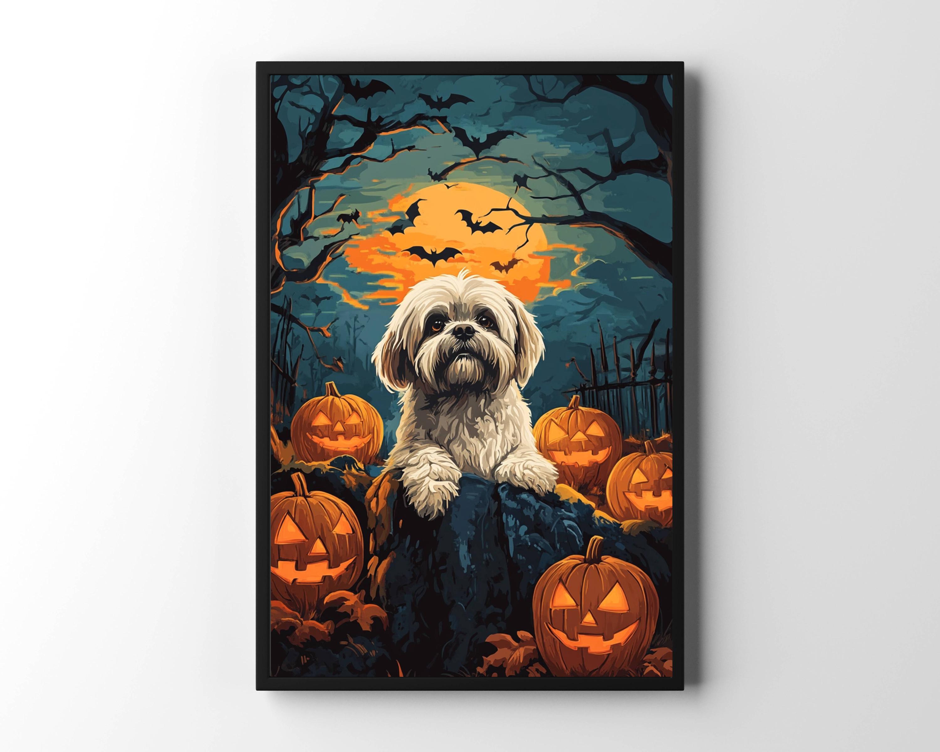 Shih Tzu Dog Wall Art Digital File Download, Shih Tzu Dog Wall Print ...