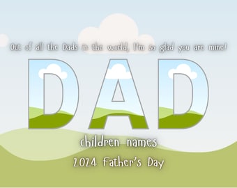 Dad Picture Frame Template