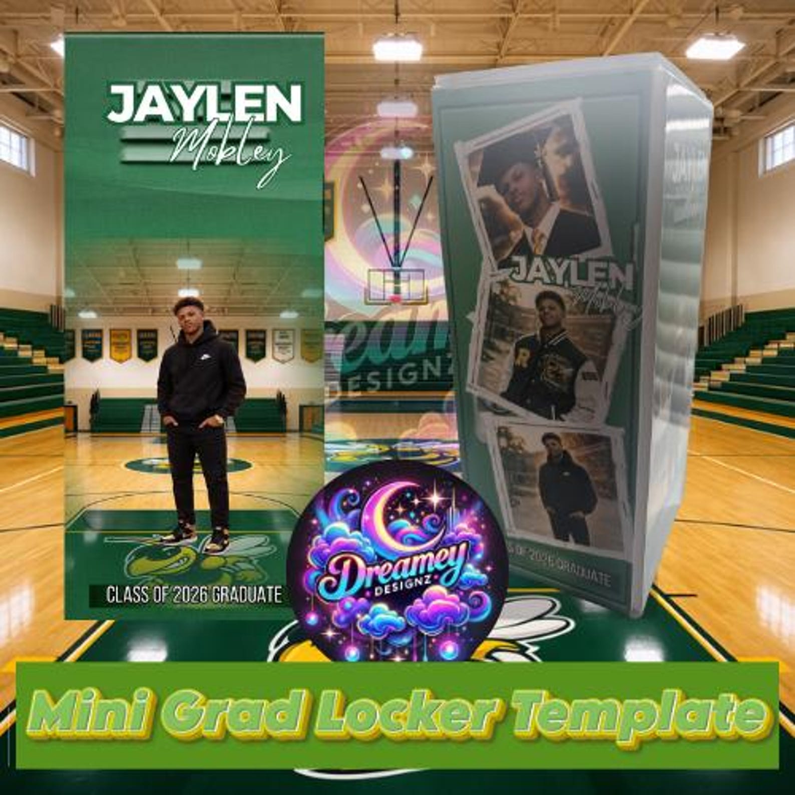 Editable Mini Graduation Locker Template - Etsy
