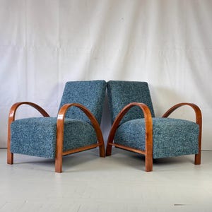 Paar französische Art-Deco Sessel, 60er Jahre