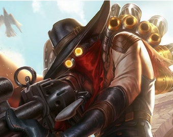 High Noon Jhin Wall Poster! League of Legends, Popular Skin, Your Favorite Champion, Perfect for a Gift, Present, Holiday, Birthday!