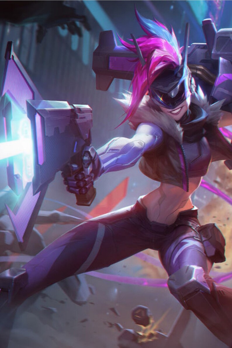 Jinx Project L PROJECT: Jinx Wall Poster League of Legends, Popular Skin, Your ...