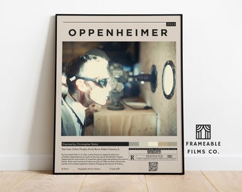 Oppenheimer Minimalist Movie Poster | Icon Cinema Series | Reimagined Art Print | Modern Wall Art | Home Décor