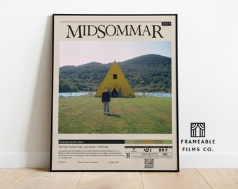 Midsommar Minimalist Movie Poster | Icon Cinema Series | Reimagined Art Print | Modern Wall Art | Home Décor