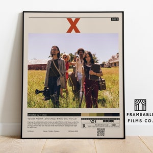 X Minimalist Movie Poster | Icon Cinema Series | Reimagined Art Print | Modern Wall Art | Home Décor