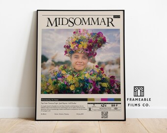 Midsommar Minimalist Movie Poster | Icon Cinema Series | Reimagined Art Print | Modern Wall Art | Home Décor