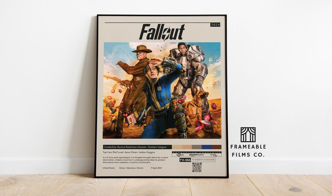 Fallout Minimalist Series Poster Icon Cinema Series Reimagined Art