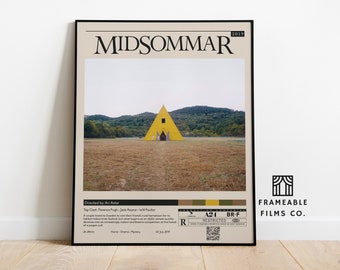 Midsommar Minimalist Movie Poster | Icon Cinema Series | Reimagined Art Print | Modern Wall Art | Home Décor