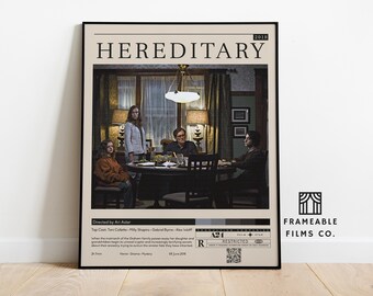 Hereditary Minimalist Movie Poster | Icon Cinema Series | Reimagined Art Print | Modern Wall Art | Home Décor