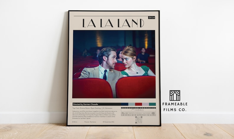 La La Land Minimalist Movie Poster Icon Cinema Series Reimagined Art